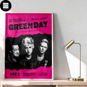 Green Day Show In San Francisco CA April 2nd 2024 Fan Gifts Home Decor Poster Canvas