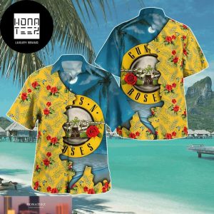 Guns N Roses Tropical Beach 2024 Trending Hawaiian Shirt