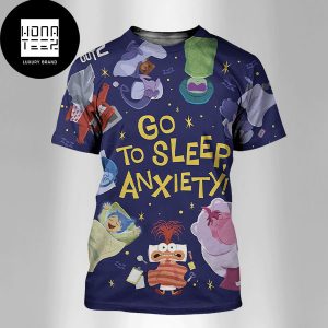 Inside Out 2 Go To Sleep Anxiety Cute Poster Fan Gifts All Over Print Shirt