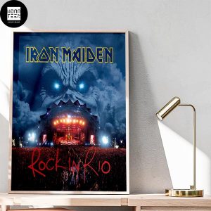 Iron Maiden Rock In Rio Fan Gifts Home Decor Poster Canvas