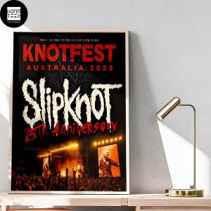 Knotfest Australia 2025 Slipknot 25th Anniversary Fan Gifts Home Decor Poster Canvas