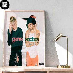 MGK x Trippie Redd genre sadboy March 29th 2024 Fan Gifts Home Decor Poster Canvas