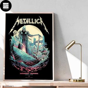 Metallica Show Sacramento California October 2021 Fan Gifts Home Decor Poster Canvas