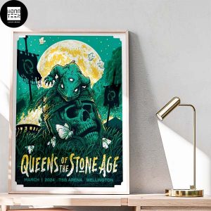 Queens Of The Stone Age March 1st 2024 TSB Arena Wellington Fan Gifts Home Decor Poster Canvas