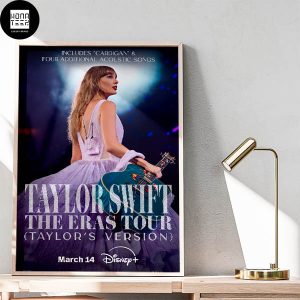 Taylor Swift The Eras Tour Taylor’s Version On Disney Plus New Poster Fan Gifts Home Decor Poster Canvas