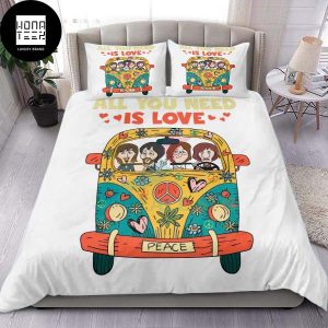 The Beatles All You Need Is Love Cute Car Classic Queen Bedding Set