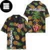 The Rolling Stones Member Logo And Tropical Flower 2024 Trending Hawaiian Shirt