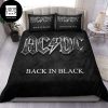 ACDC Back In Black Cover Classic Black Color King Bedding Set