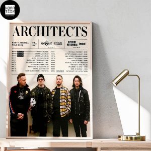 Architects North America Tour 2024 Fan Gifts Home Decor Poster Canvas
