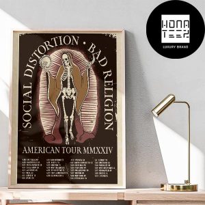 Bad Religion American Tour 2024 Tour Date Fan Gifts Home Decor Poster Canvas