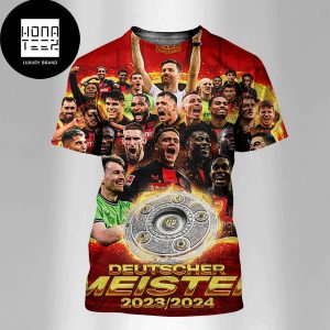 Bayer Leverkusen Win 1st Ever Bundesliga Title Fan Gifts All Over Print Shirt