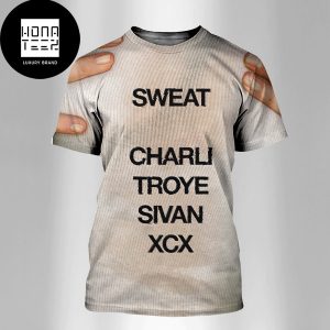 Charli XCX And Troye Sivan New Collaboration Titled SWEAT Fan Gifts Charli XCX Ver All Over Print Shirt
