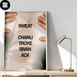 Charli XCX And Troye Sivan New Collaboration Titled SWEAT Fan Gifts Charli XCX Ver Home Decor Poster Canvas
