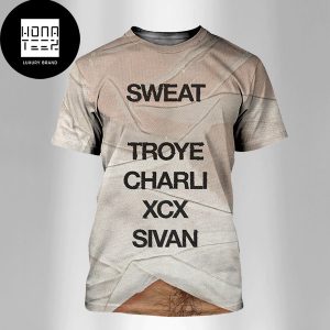 Charli XCX And Troye Sivan New Collaboration Titled SWEAT Fan Gifts Troye Sivan Ver All Over Print Shirt