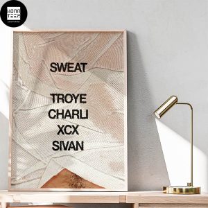 Charli XCX And Troye Sivan New Collaboration Titled SWEAT Fan Gifts Troye Sivan Ver Home Decor Poster Canvas