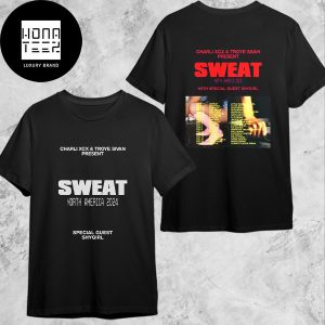 Charli XCX And Troye Sivan SWEAT North America 2024 Tour Date Fan Gifts Two Sides Classic T-Shirt