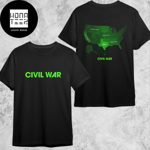 Civil War Movie The US Map Fan Gifts Two Sides Classic T-Shirt