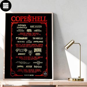 Copenhell 2024 Festival LineUp Fan Gifts Home Decor Poster Canvas