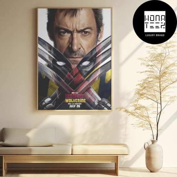 Deadpool And Wolverine New Poster Wolverine And Claws Fan Gifts Home Decor Poster Canvas