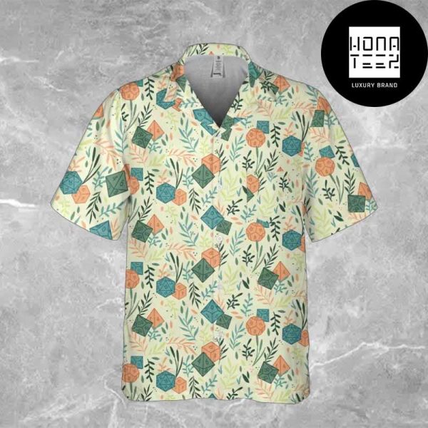 Dungeons And Dragons With Classic Icon And Tropical Leaf 2024 Hawaiian Shirt