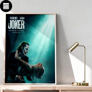 First Poster For Joker 2 The World Is A Stage Fan Gifts Home Decor Poster Canvas