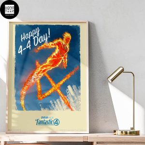 First Poster Of The Human Torch In The Fantastic Four Fan Gifts Home Decor Poster Canvas