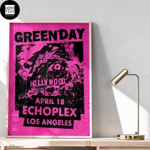 Green Day Show Los Angeles April 18 2024 Fan Gifts Home Decor Poster Canvas