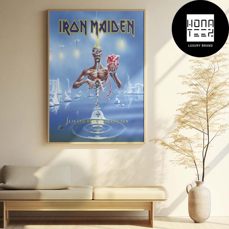 Bonnet Iron Maiden Seventh Son - Taille Unique, Logo Officiel, Jersey Noir