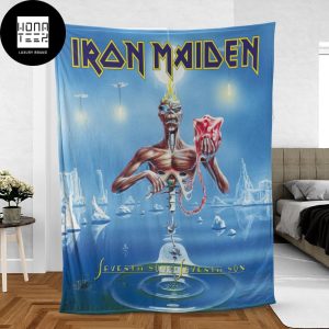 Iron Maiden Seventh Son Of A Seventh Son Happy Anniversary Queen Bedding Set Fleece Blanket