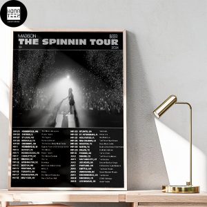 Madison Beer The Spinnin Tour 2024 Date North America Fan Gifts Home Decor Poster Canvas