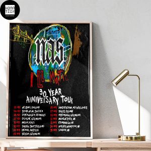 Nas Illmatic 30 Year Anniversary Tour To UK And EU Fan Gifts Home Decor Poster Canvas