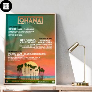 Ohana Festival 2024 Lineup Fan Gifts Home Decor Poster Canvas