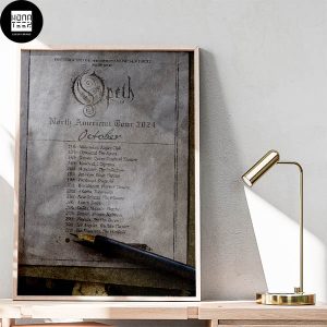 Opeth North America Tour October 2024 Fan Gifts Home Decor Poster Canvas