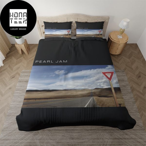 Pearl Jam 25th Anniversary Of Yield Album Cover Black Color Classic Queen Bedding Set