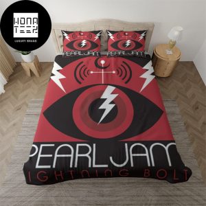 Pearl Jam Lightning Bolt Album Cover Black Color Classic Queen Bedding Set