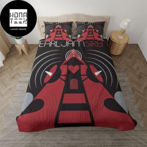 Pearl Jam Sirens Black And Red Color Classic King Bedding Set