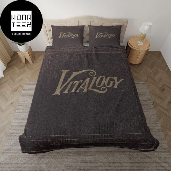 Pearl Jam Vitalogy Album Cover Brown Color King Bedding Set