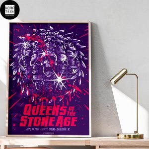 Queens Of The Stone Age April 3 2024 Saskatoon Sk Fan Gifts Home Decor Poster Canvas