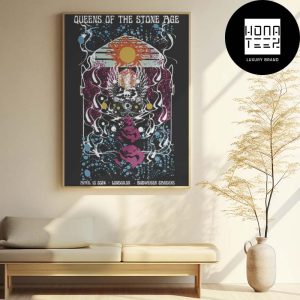 Queens Of The Stone Age Show April 10 2024 London ON Canada Budweiser Gardens Fan Gifts Home Decor Poster Canvas