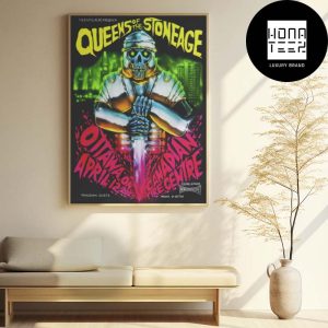 Queens Of The Stone Age Show The Canadian Tire Centre In Ottawa April 12 2024 The End is Nero Fan Gifts Home Decor Poster Canvas