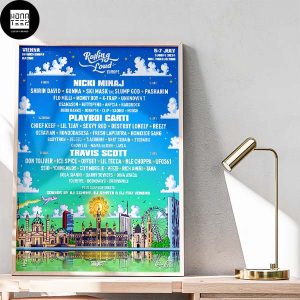Rolling Loud Europe 2024 Lineup July 5-7 2024 Vienna Fan Gifts Home Decor Poster Canvas
