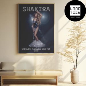 Shakira Las Mujeres Ya No Lloran World Tour 2024 Portrait Fan Gifts Home Decor Poster Canvas