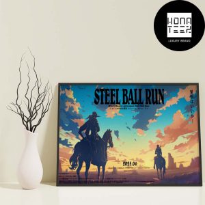 Steel Ball Run Anime Confirmed April 2025 Fan Gifts Home Decor Poster Canvas