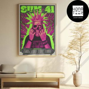 Sum 41 Tour Of The Setting Sum North America 2024 Fan Gifts Home Decor Poster Canvas