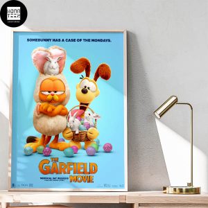 The Garfield Movie Happy Easter 2024 Fan Gifts Home Decor Poster Canvas