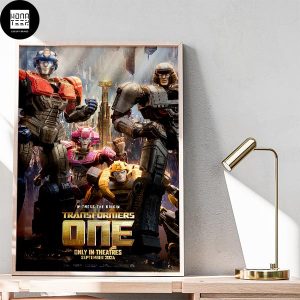 Transformers One In Theatres September 20 2024 Legends In The Making Fan Gifts Home Decor Poster Canvas