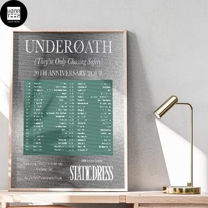 Underoath 20th Anniversary Tour 2024 Fan Gifts Home Decor Poster Canvas