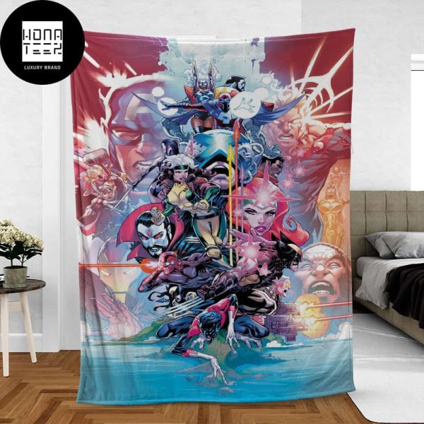 X-Men A Slew Of Mutants Fan Gifts Queen Bedding Set Fleece Blanket