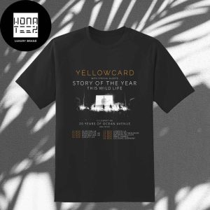 Yellowcard Celebrating 20 Years Of Ocean Avenue And More 2024 Date Fan Gifts Classic T-Shirt