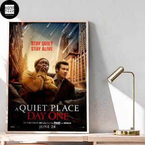 A Quiet Place Day One The Rules Are Simple In Theatres June 28 2024 Fan Gifts Home Decor Poster Canvas